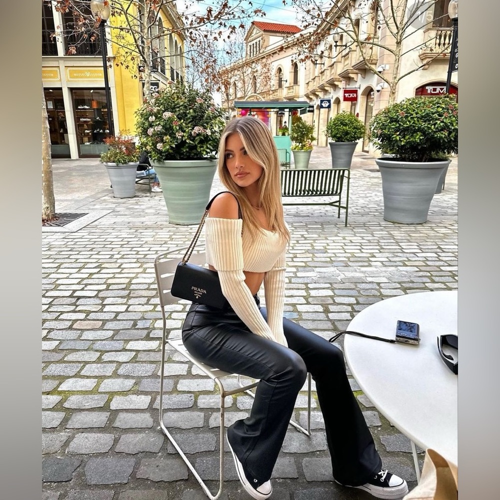 Edikted faux leather pants